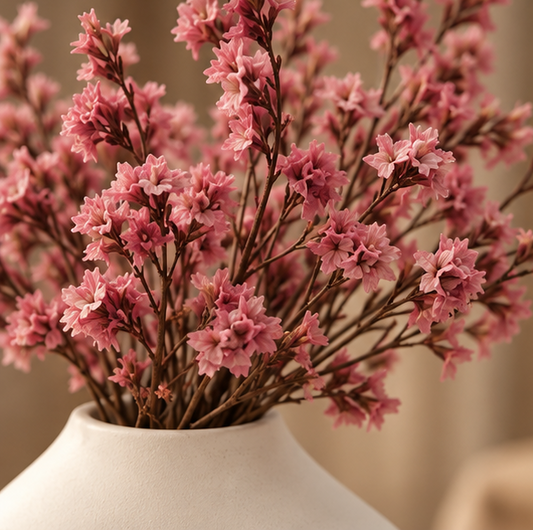 Close-up of Cherivo Sculpt Set ivory ceramic vase